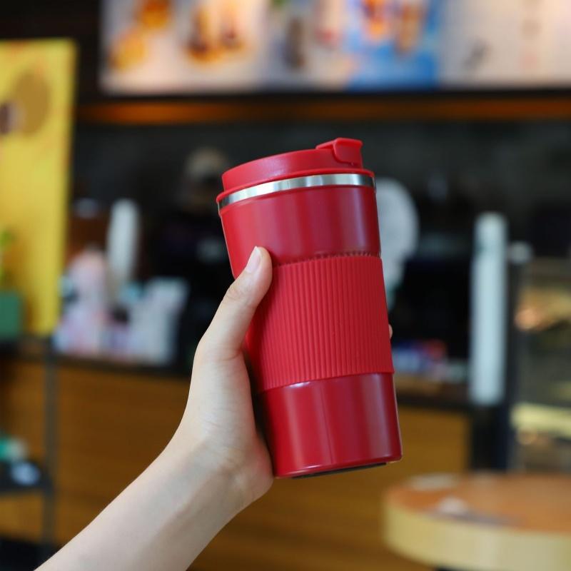 510ML Stainless Steel Coffee Cup Car Vacuum Flask Hot/Cold Drinks Travel Insulated Cup Travel Household Sports Drinking Utensil