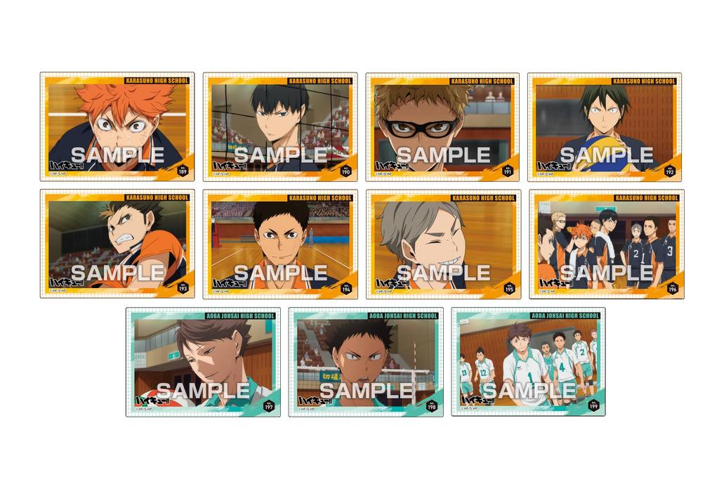 Ensky Clear Card Collection Gum 5 Press Limited Edition Box Purchase Soda Flavor Toy of Haikyu!! [First Gum/Candy [Box Sale/Set 16]