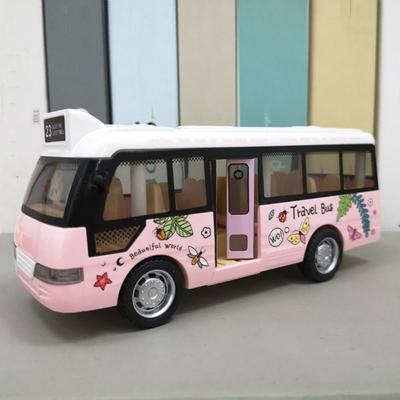 ABS Simulate Car Model 4 Wheels Bus Toy Model Toy Vehicles Car Bus Model  Gift for Boy