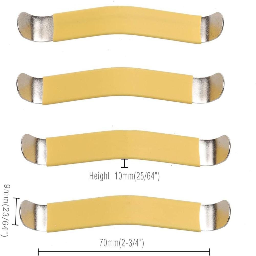 Silver Guitar String Spreader Metal+Rubber Band Fret Polishing Tool Fingerboard Guards For Guitar