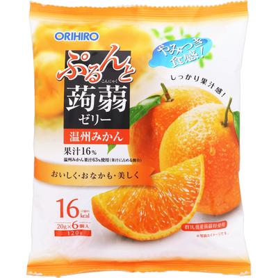 Orihiro Purunto Konnyaku Jelly Nowa Saszetka Unshu Mikan 20g x 6szt. Inne (sprawdź zamki, przyrządy do czyszczenia języka itp.) Galaretki Inne (sprawdź zamki, czyściki do języka