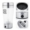Edelstahl Elektrischer Mixerbecher 400ML Automatischer Kaffeebecher Leiser Rührer Unverziert Stilvoll und Schneeartig Mischbecher für T Kaffee Suppe