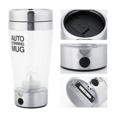 Edelstahl Elektrischer Mixerbecher 400ML Automatischer Kaffeebecher Leiser Rührer Unverziert Stilvoll und Schneeartig Mischbecher für T Kaffee Suppe