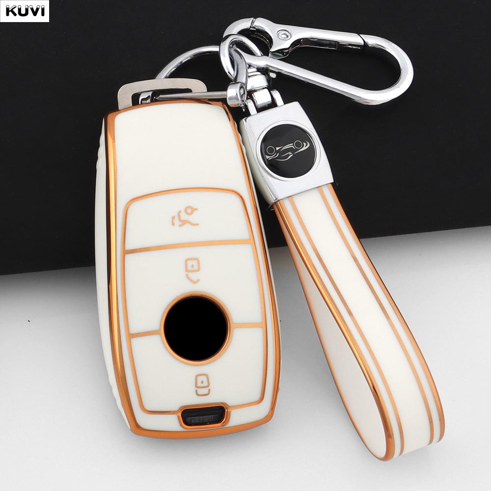 Fashion TPU Car Key Case Cover for Mercedes Benz E C S GLC Class E200 E400 E63 W213 S550 S560 C260 A200 Key Shell Protector