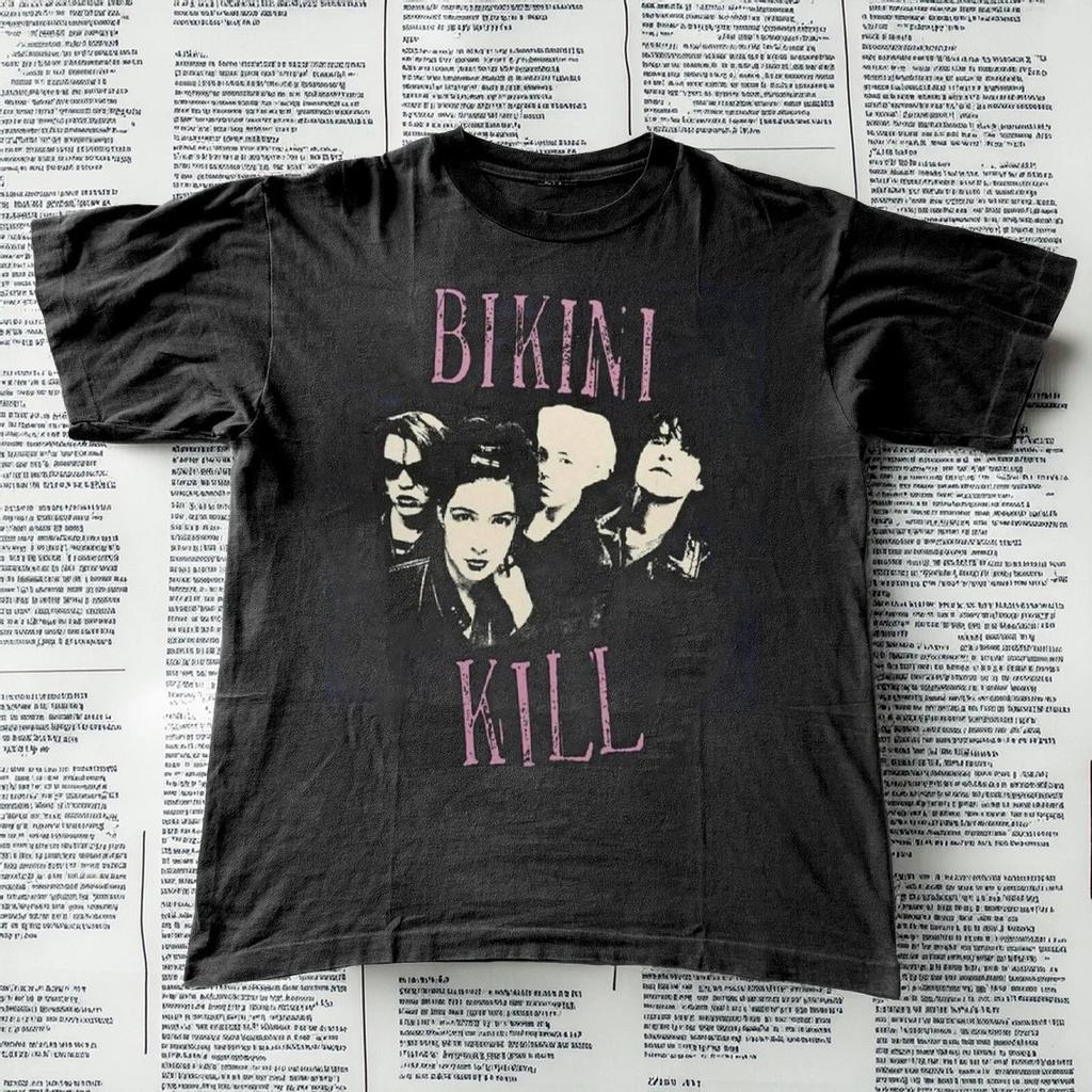 Bikini Kill Black Cotton Shirt Full Size S-5XL NEW BS1761