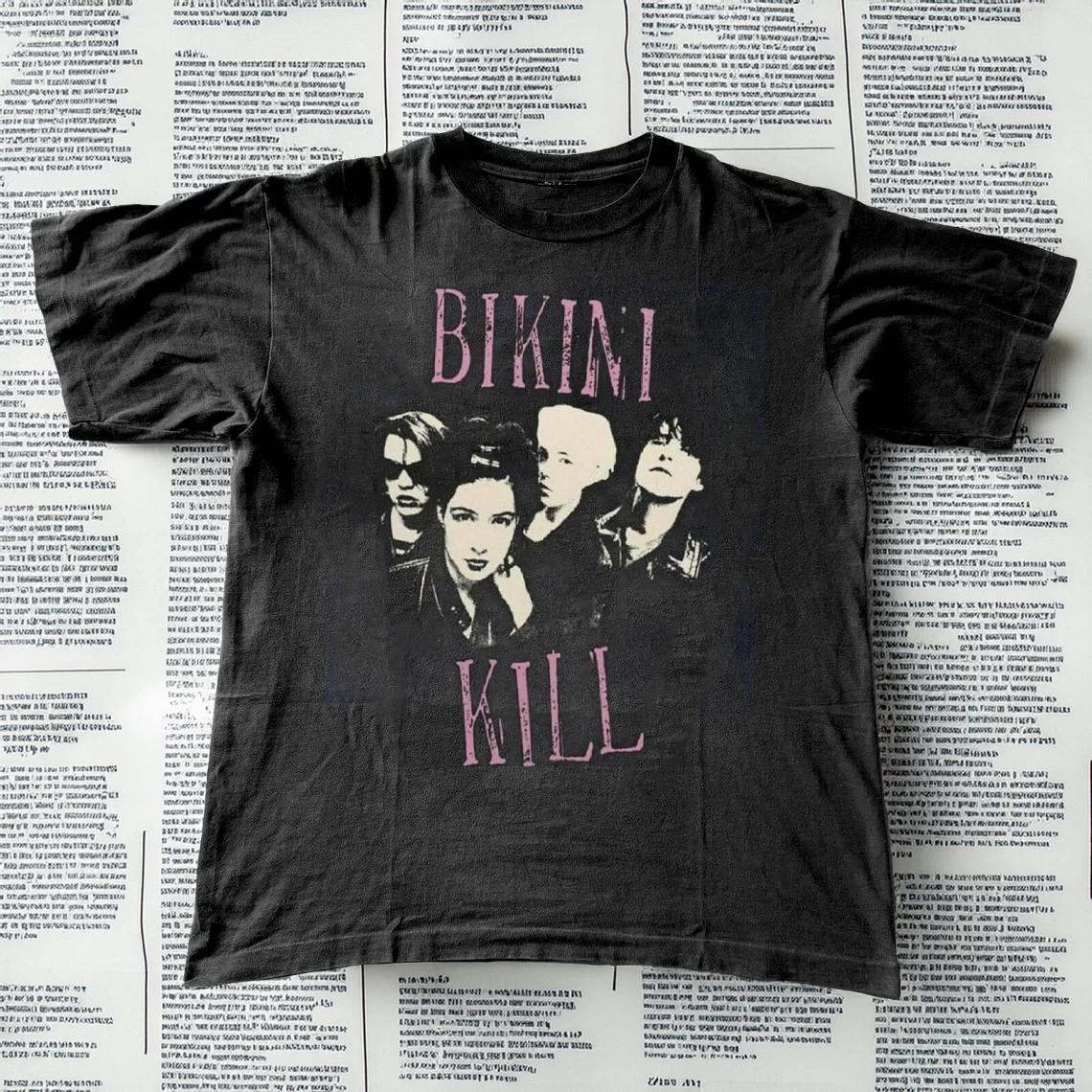 Bikini Kill Black Cotton Shirt Full size S-5XL NEW BS1761 XXXXL