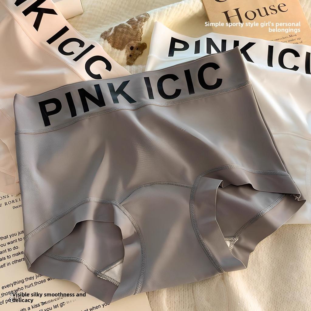 Damshorts Vår och Sommar Sömlösa Antibakteriella Ice Silk Andningsbara Mellanhöga