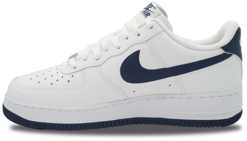 Кроссовки Nike Air Force 1 '07 белый/белый/миднайт нэйви