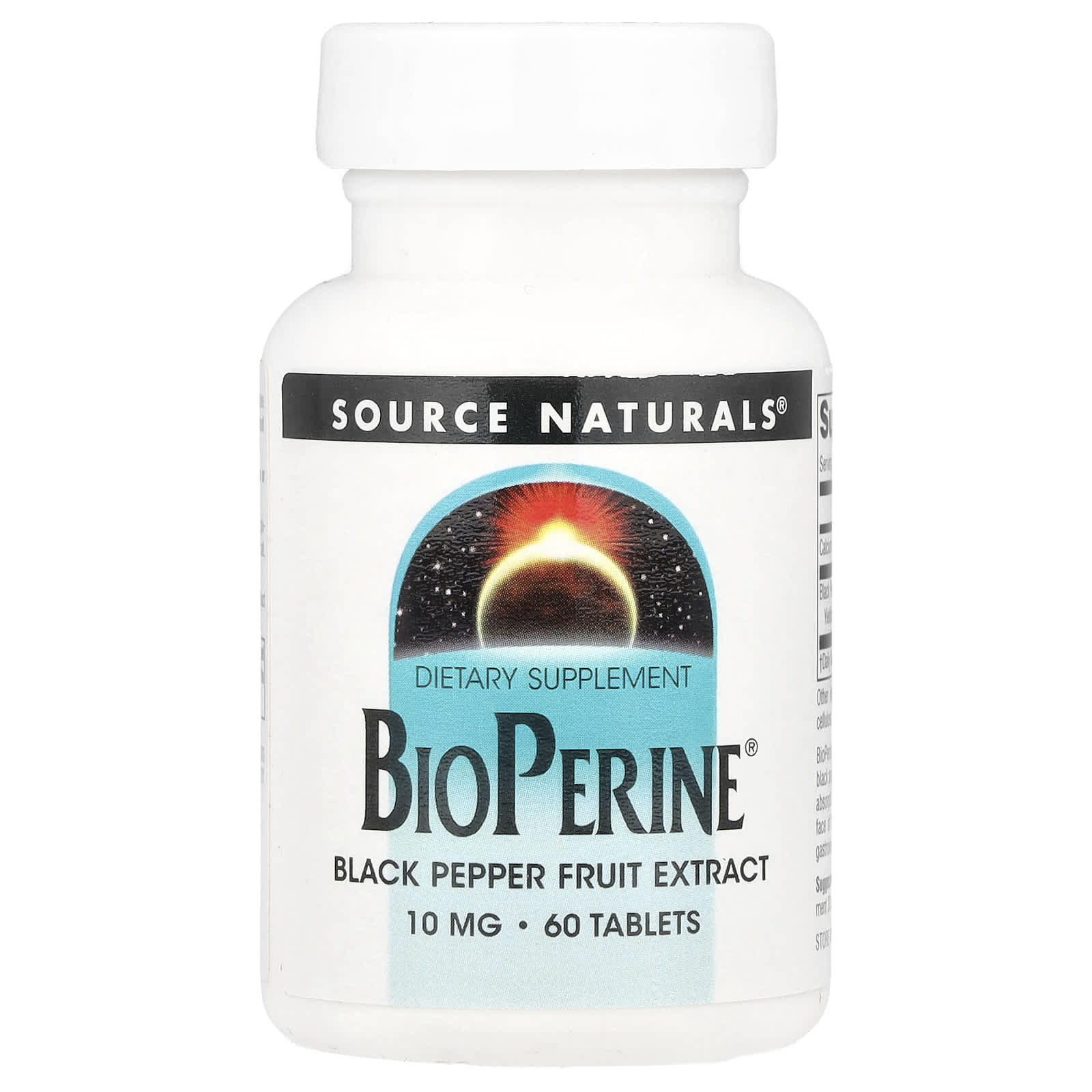 

Bioperine®, 10Mg, 60 Tablets