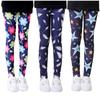 3 stk Kreative Jenteleggings Bukser Trykk Blomster Gymnastikktøy Bukser