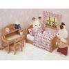 Sylvanian Families EPOCH Single Bed Furniture ST Mark Certified Toy for Dollhouse Ages 3+