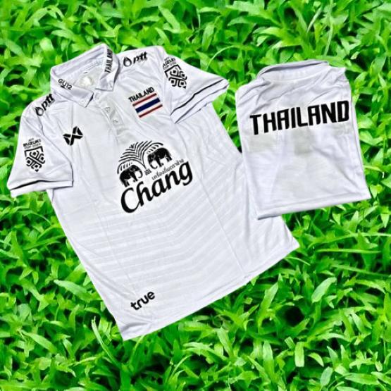 THAJSKO Fotbalový národní trénink JERSEY CHEER Verze pro fanoušky Rychloschnoucí košile Polo Polyester Krátký rukáv Uniforma Logo Elephant Sport Outdoor