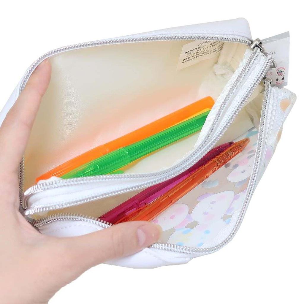 Mochimochi Panda Twin Zipper Pen [Pen Case] Case/Colorful