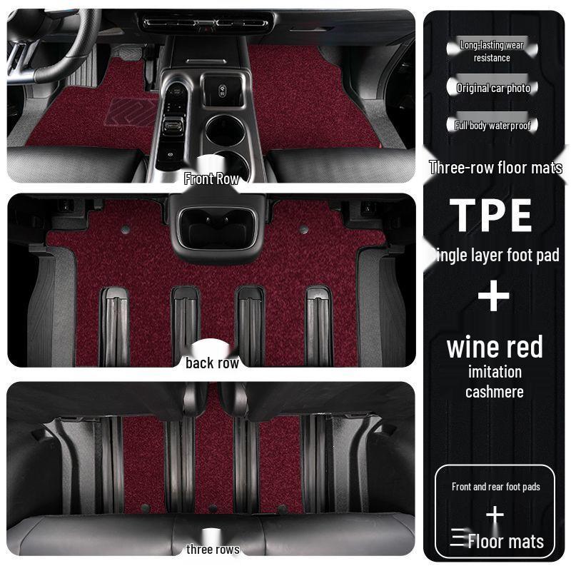 Lynk & Co 900 TPE Floor Mats 2025: Full Coverage Decorative Interior Car Accessories