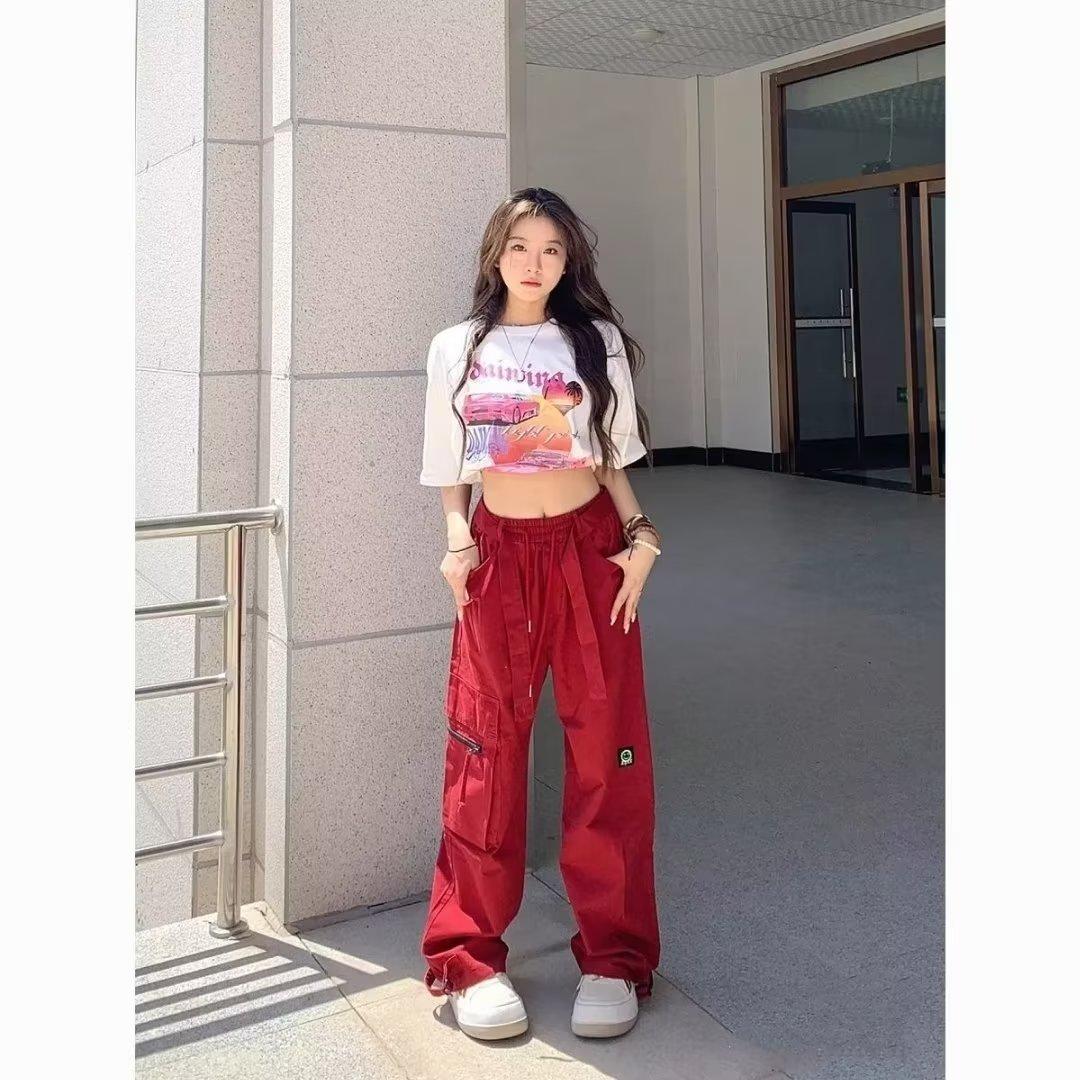 

Повседневные брюки для женщин, брюки больших размеров, весенне-осенние рабочие брюки с высокой талией, свободные прямые драпированные брюки с волочением 5XL