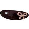 Colorful Bow Sweet Elliptical Acetate Hair Clips Vintage Three-dimensional Spring Clip  Bangs Side