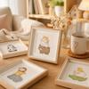 10x10cm Schreibtisch-Bilderrahmen Quadratischer Foto-Display-Ständer Exquisiter Fotorahmen Foto-Vitrine