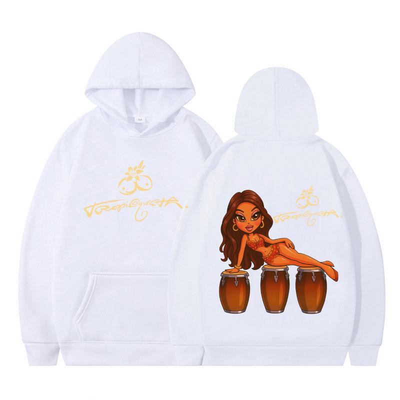 Singer Karol G Tropicoqueta 2025 New Album Sweatshirts Man Woman Hip-hop Fashion Hoodies Long-sleeved Loose Casual Sweatshirts
