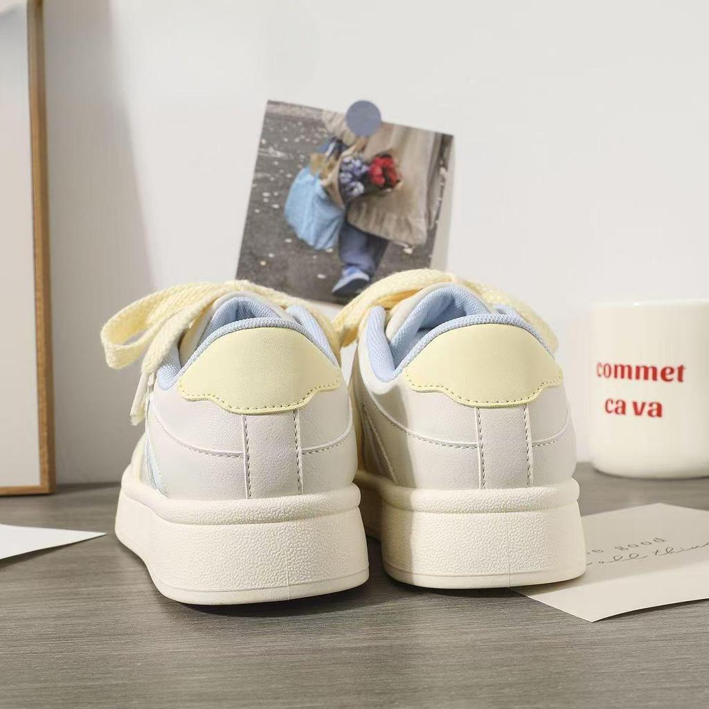 Lan Jue Damen Vielseitige Campus-Sneakers - 2025 Frühlingstrend, Bequeme Weiße Lässige Sportschuhe