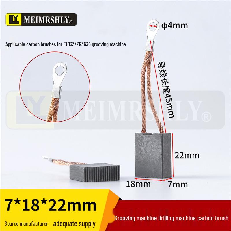 Kompatible Kohlebürsten für Fleischwolf & Mixer: Größen 5,5x6x14, 6x6x17, 4x5,5x13