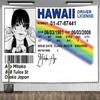 Asa Mitaka ID Flag Hawaii Driver License Wall Hanging Tapestry Funny Anime Tapestries Aesthetic Room Decoration Art Posters