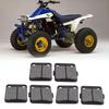 6pcs Brake Pads Set 1UY W0046 00 00 Metal Front and Rear Brake Pads for Warrior 350 YFM350 1989‑2004