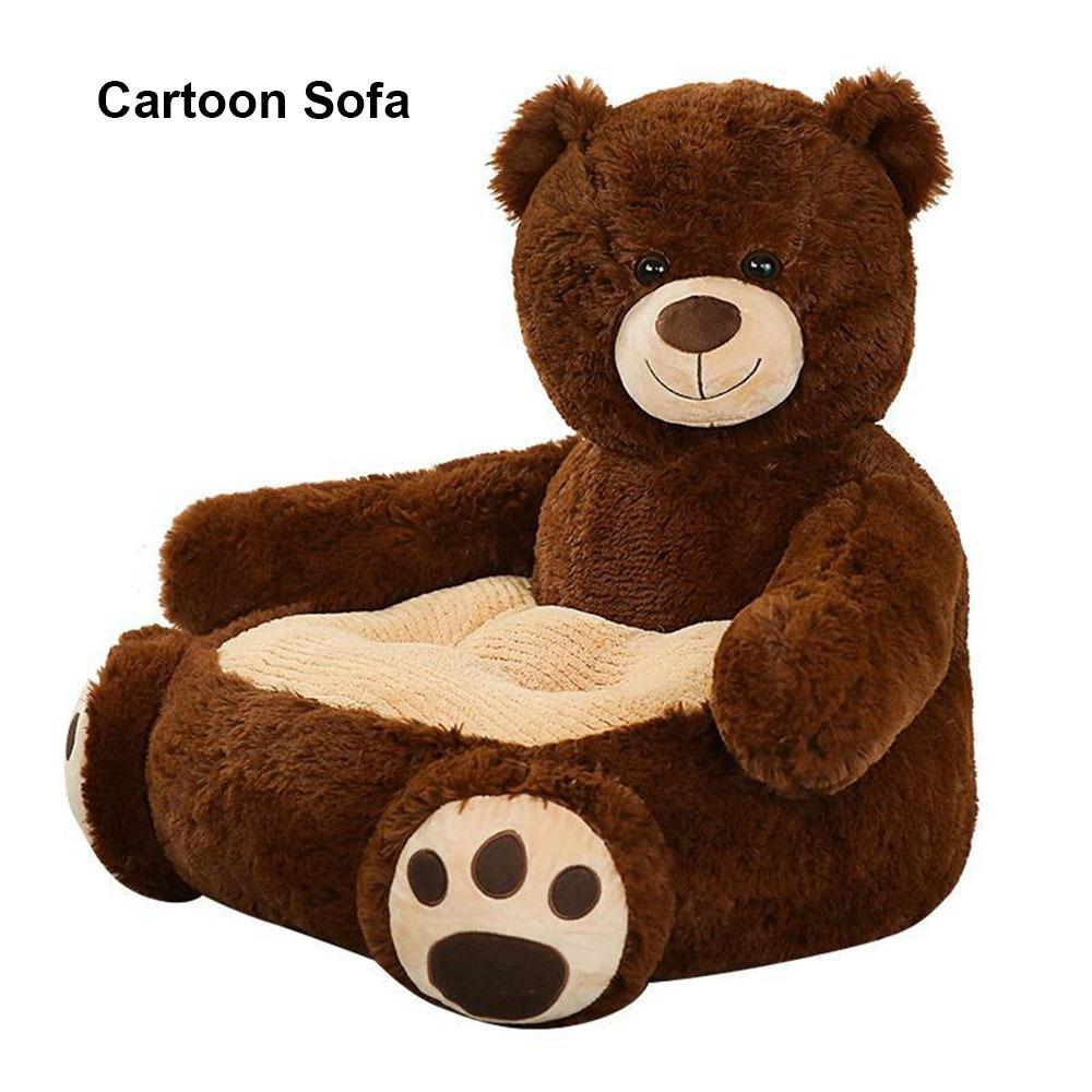 Small Panda Cartoon Sofa Chair Soft Cartoon Lazy Sofa Cover  For Boys and Girls