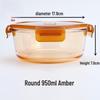 Heat-Resistant Borosilicate Glass Food Storage Container