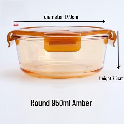 Heat-Resistant Borosilicate Glass Food Storage Container