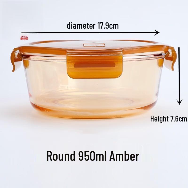 

Heat-Resistant Borosilicate Glass Food Storage Container