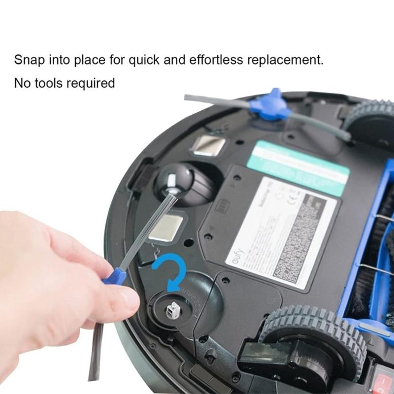 10 Pack Replacement Side Brushes Cleaning Tool Easy Installation Sweeper Part Suitable for 11S 30C Robot Vacuum Cleaner