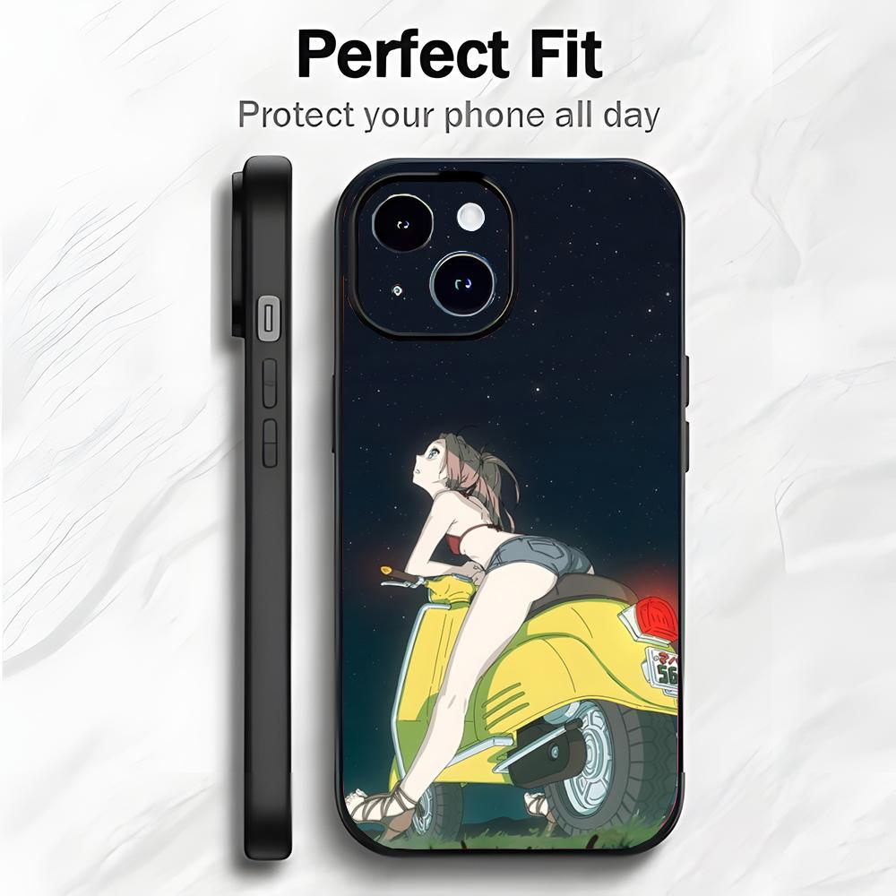 Anime F-FLCL F-First Love Cyber Love Phone Case Phone Case Soft Packaging Lightweight For iPhone17 16 15 14 13ProMax