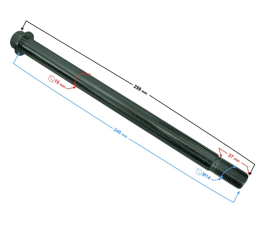 Rear Wheel Axle Hyper 125