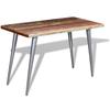 Dining Table Vintage Style Solid Reclaimed Wood 120 X 60 X 76 Cm