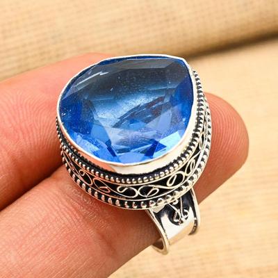 Beautiful Tanzanite Gemstone Handmade 925 Sterling Silver Women Jewelry Ring