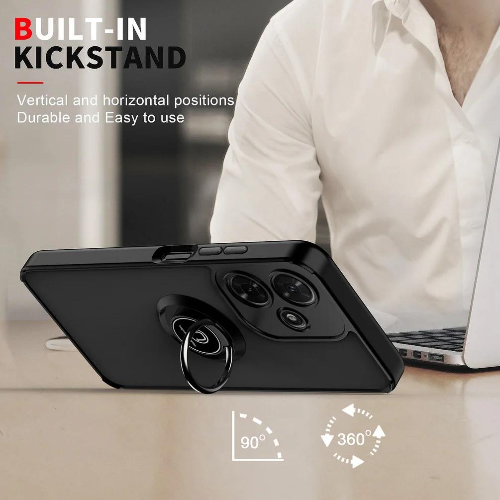 Drehbare Halterung Handyhülle für Infinix Hot 30 Play NFC 30i HOT 20 20s 12 Pro 12i 11 11S 10 Play Autohalterung Fingerring Abdeckung