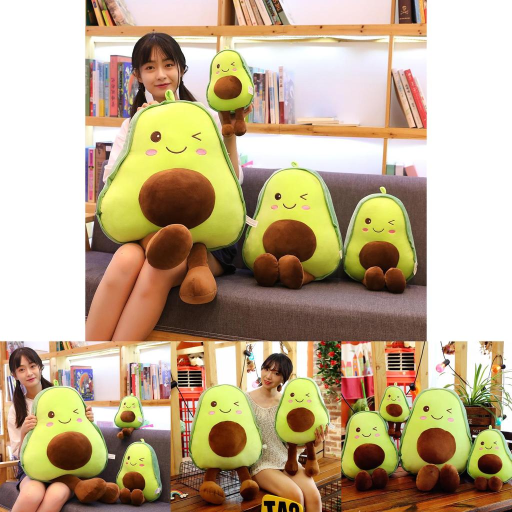 Entzückendes Avocado-Plüschkissen-Puppe Mit Weicher Kurzer Plüschfüllung Ideal Für Mädchen