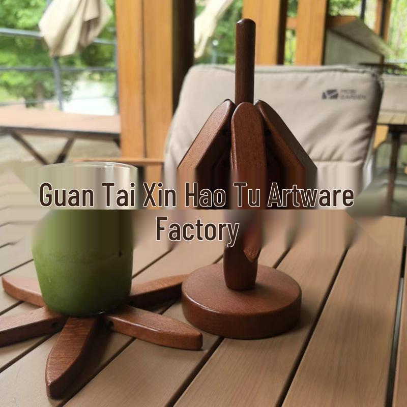 

Beech Wood Insulated Placemat & Coaster Set for Dining Table Pad 75g