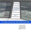 For Toyota Land Cruiser 250 LC250 Prado 2024 + Car Styling C Pillar Side Window Cover Protector Decoration Accessories Auto Part