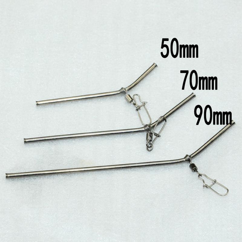 5Pcs Fishing Balance Connectors 5/7/9/12Cm Small Style Brass Tube Fishing Tackle Anti-Tangle Feeder Boom Fish Accessories