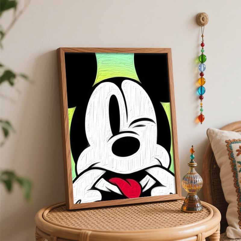 Disney animation digital oil painting Mickey Mouse diy handpainted coloring painting home decoration artwork wall decor gift art set