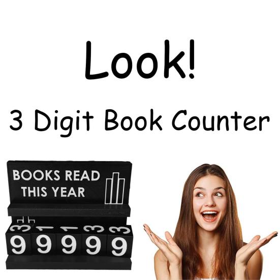 Book Read Counter Bookshelf Decoration Handmade Acrylic Book Read Counter This Year Tracker Reading Challenge Tracker Book Lovers Gift