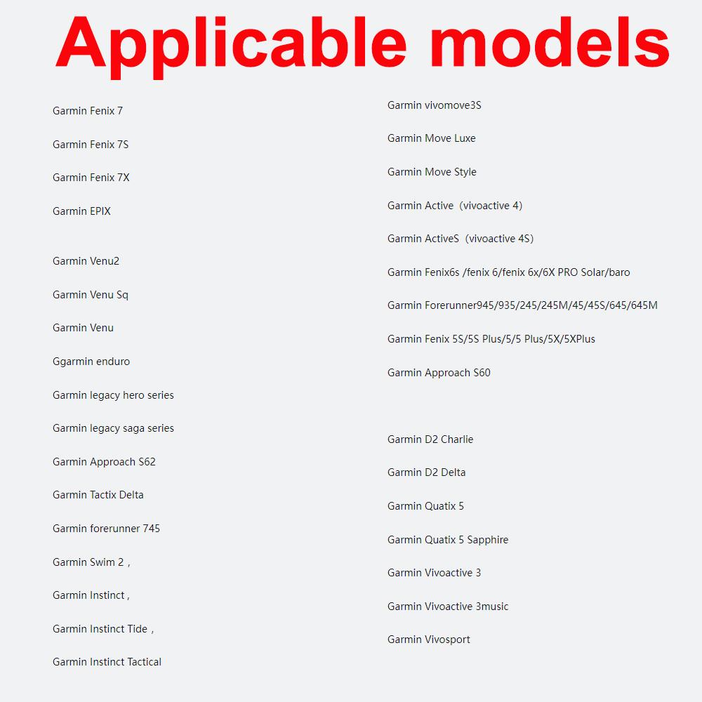 Smart Watch Charging Dock Cradle for Garmin Fenix 7/7S/7X Epix/Venu 2/Venu SQ/enduro Forerunner945/935/245 USB Charger Cable