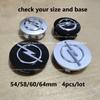 4 Stück 54mm 58mm 60mm 64mm Auto Radnabenkappen für C D E F A B Gsi Corsa Turbo Cors OPC Line Radkappen Zubehör