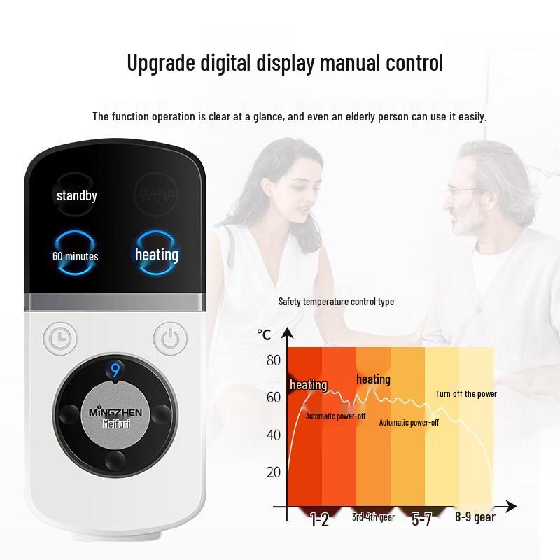 MZ Electric Sea Salt Heating Pad for Knees & Waist CN plug (adapter included)