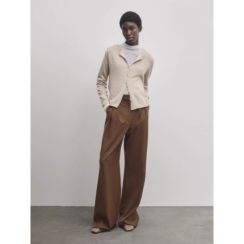 MD Women clothes New Casual Fashion Clean Fit Crew Neck Short coat Knitted Cardigan 05641614771