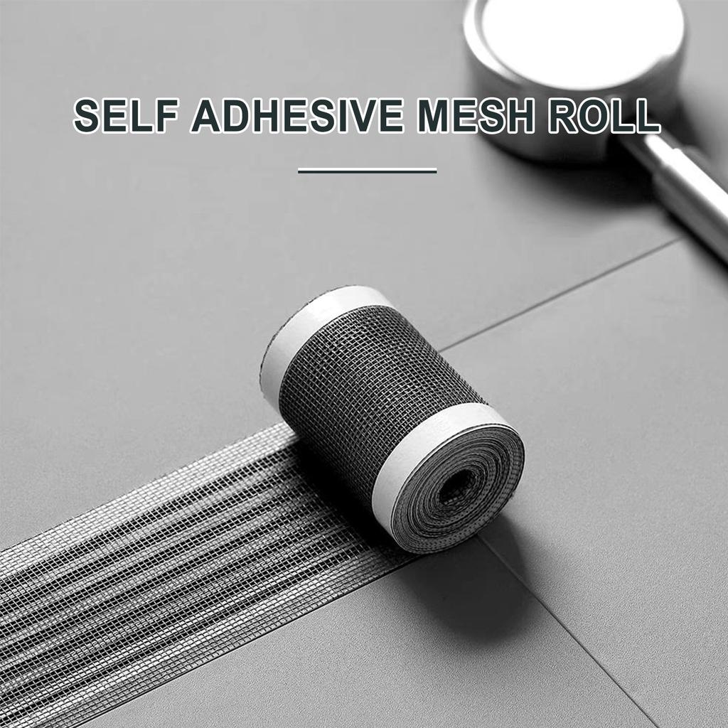 Jue Fish Roll Self-Adhesive Floor Drain Stickers Cutable Shower Drain Hair Catcher Disposable Mesh Sink Strainer Filter Screen Sticker