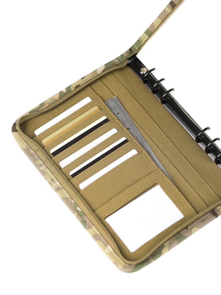 Kosibate Outdoor Klemmbrett Ringbuch mit 80 Blatt Loseblattpapier Memorandum A5 Wetterfestes Taktisches Notizbuch