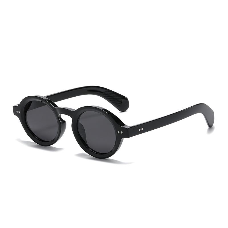 Jett 5171 Women's Polarized Round Frame Rivet Sunglasses - Trendy Street Style