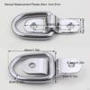 10x Stainless Steel D Rings with Screws Surface Mounting Lashing Trailer Anchors Tie Downs for